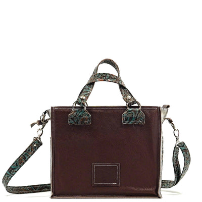 Minnie Pearl - Exotic Brindle w/ No Embossed-Minnie Pearl-Western-Cowhide-Bags-Handmade-Products-Gifts-Dancing Cactus Designs