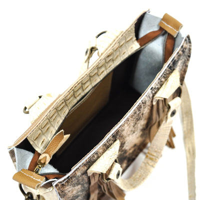Minnie Pearl - Exotic Brindle w/ No Embossed-Minnie Pearl-Western-Cowhide-Bags-Handmade-Products-Gifts-Dancing Cactus Designs