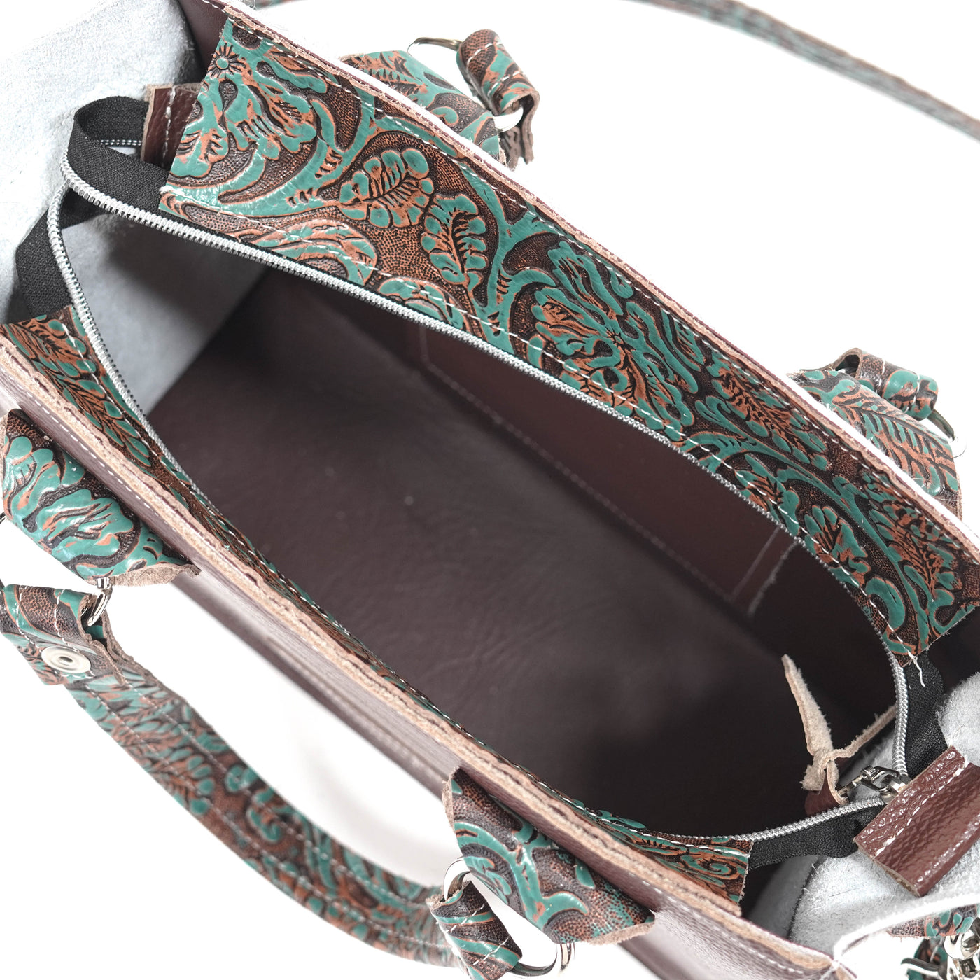 Minnie Pearl - Exotic Brindle w/ No Embossed-Minnie Pearl-Western-Cowhide-Bags-Handmade-Products-Gifts-Dancing Cactus Designs