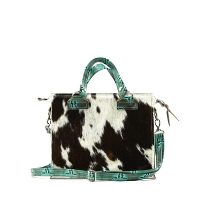 Minnie Pearl - Exotic Brindle w/ Royston Skulls-Minnie Pearl-Western-Cowhide-Bags-Handmade-Products-Gifts-Dancing Cactus Designs