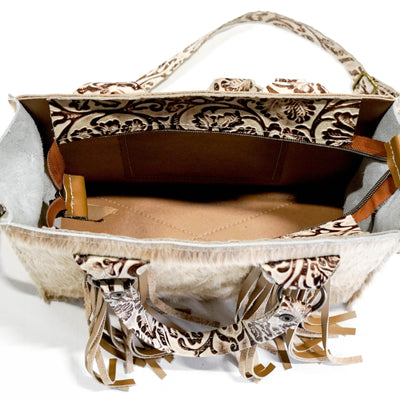 Minnie Pearl - Exotic w/ Ivory Tool-Minnie Pearl-Western-Cowhide-Bags-Handmade-Products-Gifts-Dancing Cactus Designs