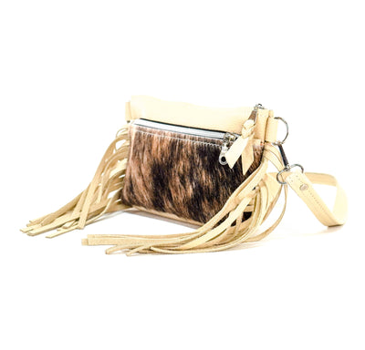 Miss Kitty - Brindle w/ Bone Leather-Miss Kitty-Western-Cowhide-Bags-Handmade-Products-Gifts-Dancing Cactus Designs