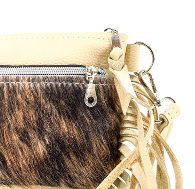 Miss Kitty - Brindle w/ Bone Leather-Miss Kitty-Western-Cowhide-Bags-Handmade-Products-Gifts-Dancing Cactus Designs