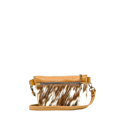 Miss Kitty - Chocolate & White w/ Dulce De Leche Leather-Miss Kitty-Western-Cowhide-Bags-Handmade-Products-Gifts-Dancing Cactus Designs