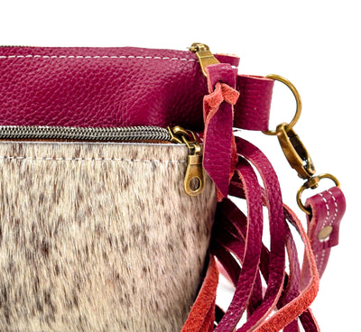 Miss Kitty - Roan w/ Red Pebble Leather-Miss Kitty-Western-Cowhide-Bags-Handmade-Products-Gifts-Dancing Cactus Designs