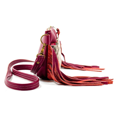 Miss Kitty - Roan w/ Red Pebble Leather-Miss Kitty-Western-Cowhide-Bags-Handmade-Products-Gifts-Dancing Cactus Designs