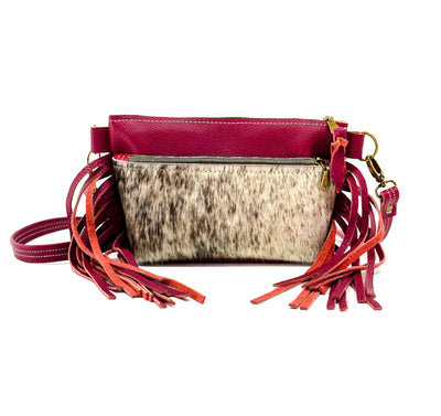 Miss Kitty - Roan w/ Red Pebble Leather-Miss Kitty-Western-Cowhide-Bags-Handmade-Products-Gifts-Dancing Cactus Designs