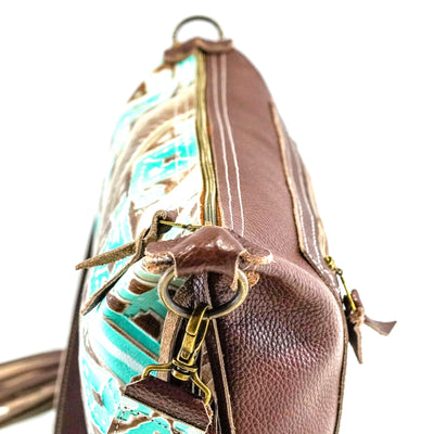 Oakley - All Embossed w/ Bora Bora Navajo-Oakley-Western-Cowhide-Bags-Handmade-Products-Gifts-Dancing Cactus Designs