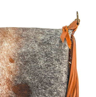 Oakley - Longhorn w/ Ostrich-Oakley-Western-Cowhide-Bags-Handmade-Products-Gifts-Dancing Cactus Designs