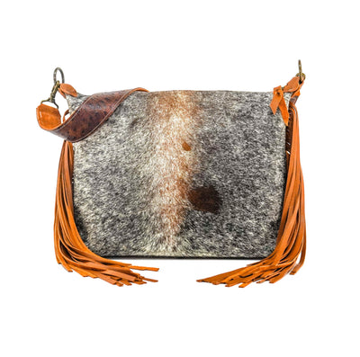 Oakley - Longhorn w/ Ostrich-Oakley-Western-Cowhide-Bags-Handmade-Products-Gifts-Dancing Cactus Designs