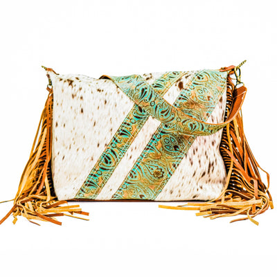 Oakley - Longhorn w/ Venetian Tool-Oakley-Western-Cowhide-Bags-Handmade-Products-Gifts-Dancing Cactus Designs