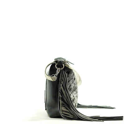 Oakley - Salt & Pepper w/ Ghost Skulls-Oakley-Western-Cowhide-Bags-Handmade-Products-Gifts-Dancing Cactus Designs