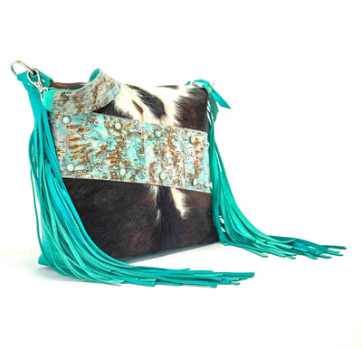 Oakley - Tricolor w/ Tiffany Driftwood-Oakley-Western-Cowhide-Bags-Handmade-Products-Gifts-Dancing Cactus Designs