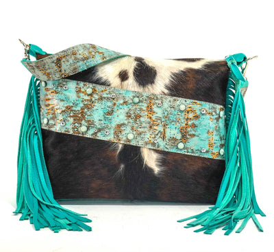 Oakley - Tricolor w/ Tiffany Driftwood-Oakley-Western-Cowhide-Bags-Handmade-Products-Gifts-Dancing Cactus Designs