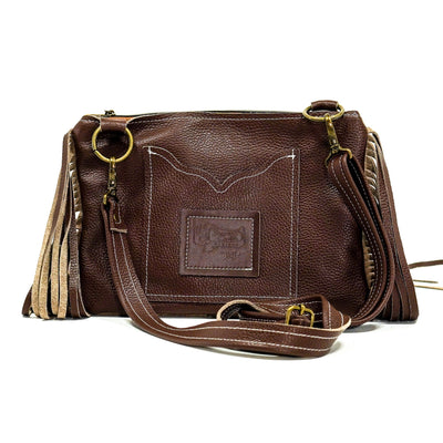 Patsy - All Embossed w/ Ghost Skulls-Sling Bag-Western-Cowhide-Bags-Handmade-Products-Gifts-Dancing Cactus Designs