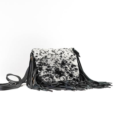 Patsy - Black & White w/ No Embossed-Patsy-Western-Cowhide-Bags-Handmade-Products-Gifts-Dancing Cactus Designs