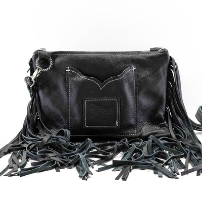 Patsy - Black & White w/ No Embossed-Patsy-Western-Cowhide-Bags-Handmade-Products-Gifts-Dancing Cactus Designs