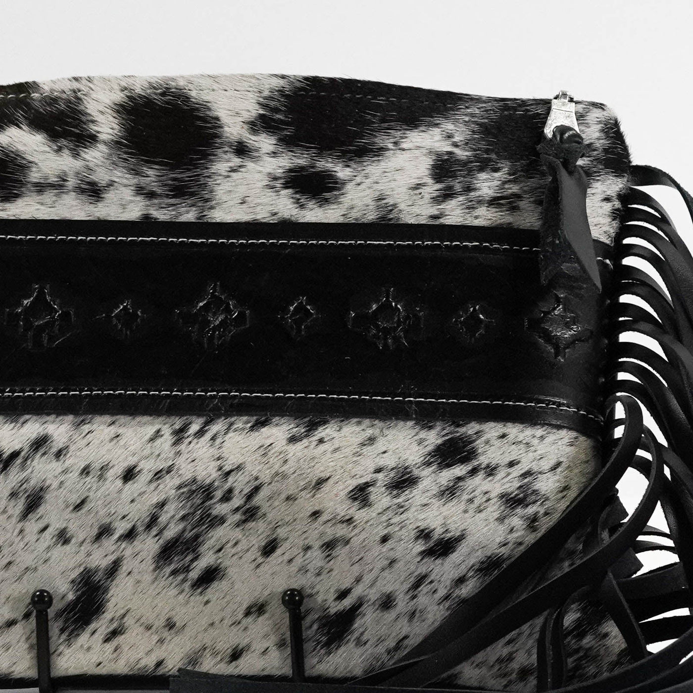 Patsy - Black & White w/ Onyx Navajo-Patsy-Western-Cowhide-Bags-Handmade-Products-Gifts-Dancing Cactus Designs