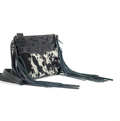 Patsy - Black & White w/ Onyx Tool-Patsy-Western-Cowhide-Bags-Handmade-Products-Gifts-Dancing Cactus Designs