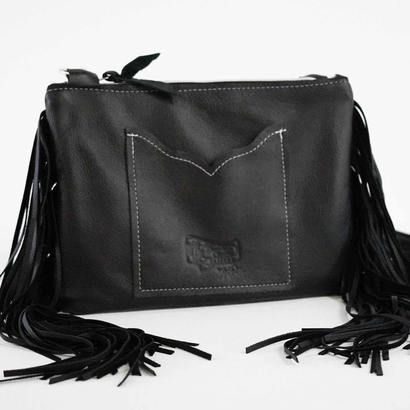 Patsy - Black & White w/ Onyx Tool-Patsy-Western-Cowhide-Bags-Handmade-Products-Gifts-Dancing Cactus Designs