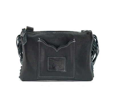 Patsy - Black & White w/ Onyx Tool-Patsy-Western-Cowhide-Bags-Handmade-Products-Gifts-Dancing Cactus Designs