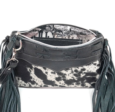 Patsy - Black & White w/ Onyx Tool-Patsy-Western-Cowhide-Bags-Handmade-Products-Gifts-Dancing Cactus Designs