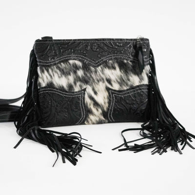 Patsy - Black & White w/ Onyx Tool-Patsy-Western-Cowhide-Bags-Handmade-Products-Gifts-Dancing Cactus Designs