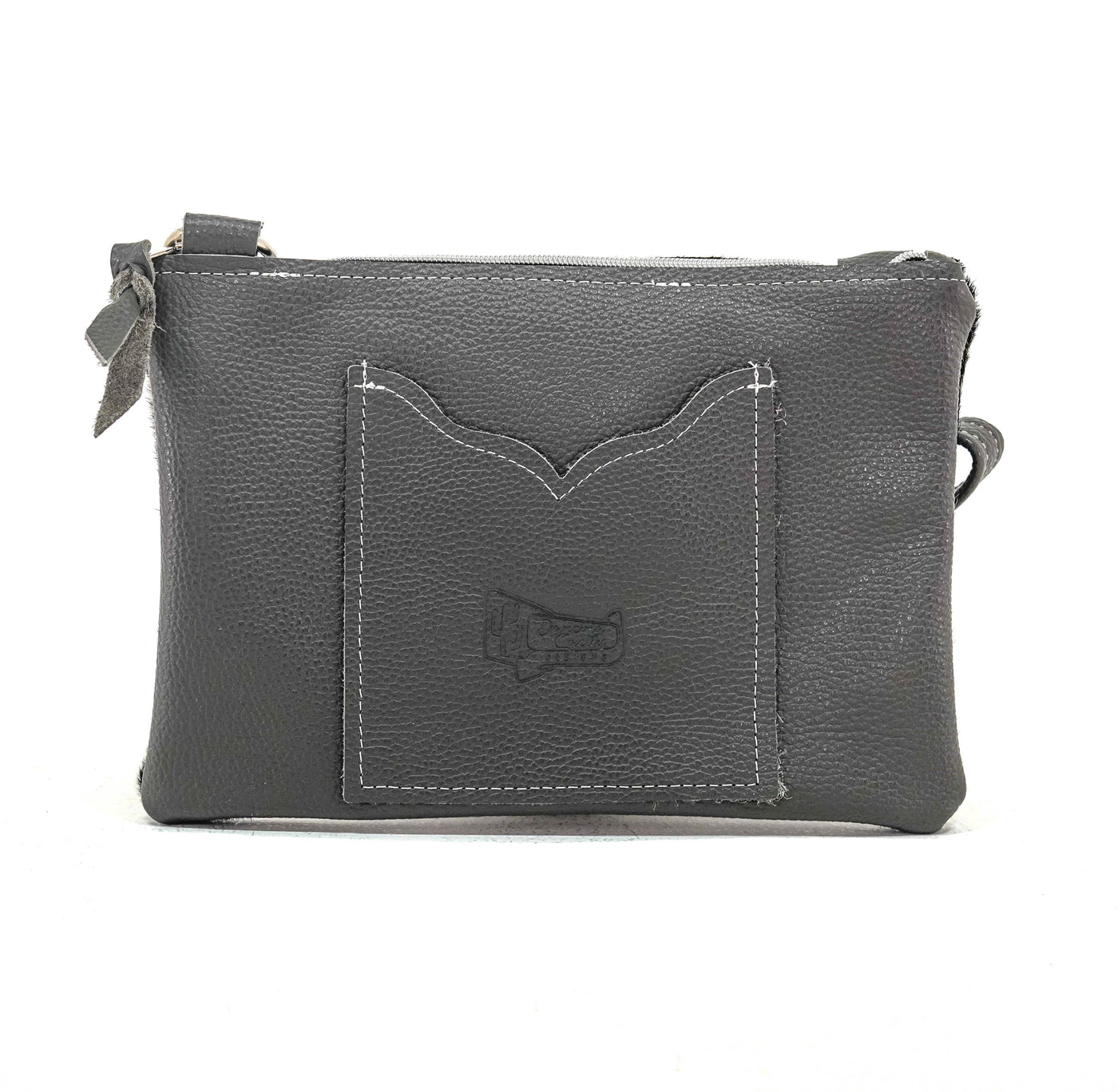 Patsy - Black & White w/ Smokeshow Croc-Patsy-Western-Cowhide-Bags-Handmade-Products-Gifts-Dancing Cactus Designs