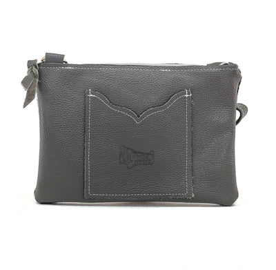 Patsy - Black & White w/ Smokeshow Croc-Patsy-Western-Cowhide-Bags-Handmade-Products-Gifts-Dancing Cactus Designs