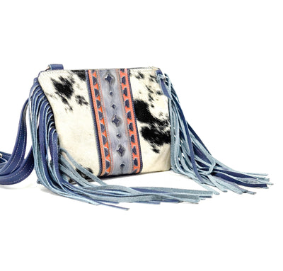Patsy - Black & White w/ Teton Sundown Navajo-Patsy-Western-Cowhide-Bags-Handmade-Products-Gifts-Dancing Cactus Designs