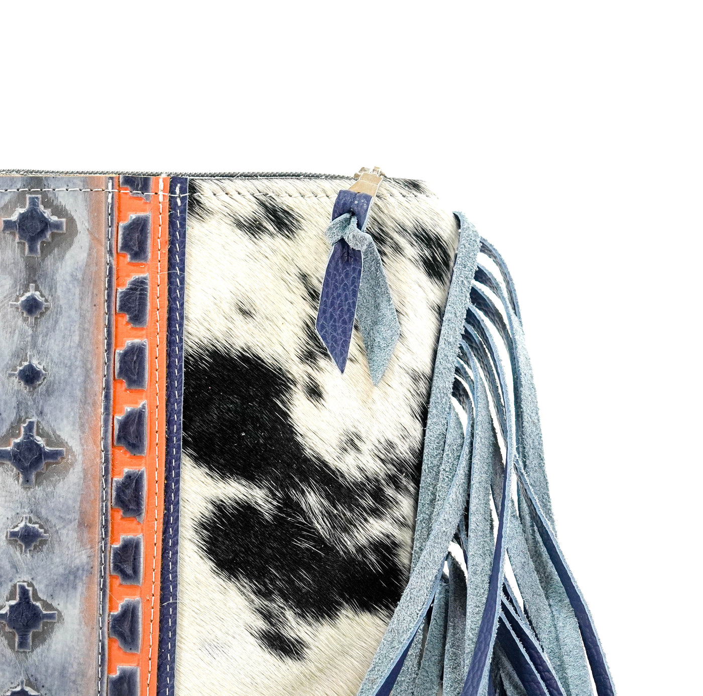 Patsy - Black & White w/ Teton Sundown Navajo-Patsy-Western-Cowhide-Bags-Handmade-Products-Gifts-Dancing Cactus Designs