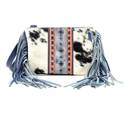 Patsy - Black & White w/ Teton Sundown Navajo-Patsy-Western-Cowhide-Bags-Handmade-Products-Gifts-Dancing Cactus Designs