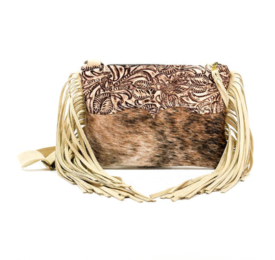 Patsy - Brindle w/ Ivory & Brown Dallas Tool-Patsy-Western-Cowhide-Bags-Handmade-Products-Gifts-Dancing Cactus Designs