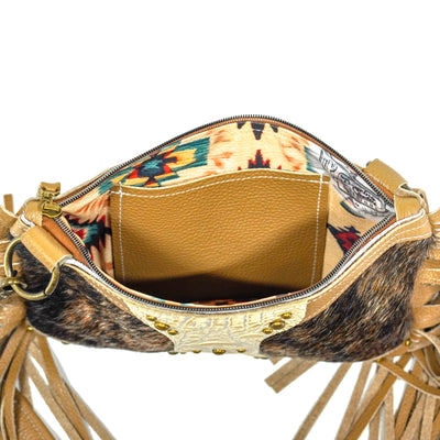 Patsy - Brindle w/ Ivory Croc-Patsy-Western-Cowhide-Bags-Handmade-Products-Gifts-Dancing Cactus Designs