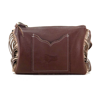 Patsy - Chocolate & White w/ Evergreen tool-Patsy-Western-Cowhide-Bags-Handmade-Products-Gifts-Dancing Cactus Designs