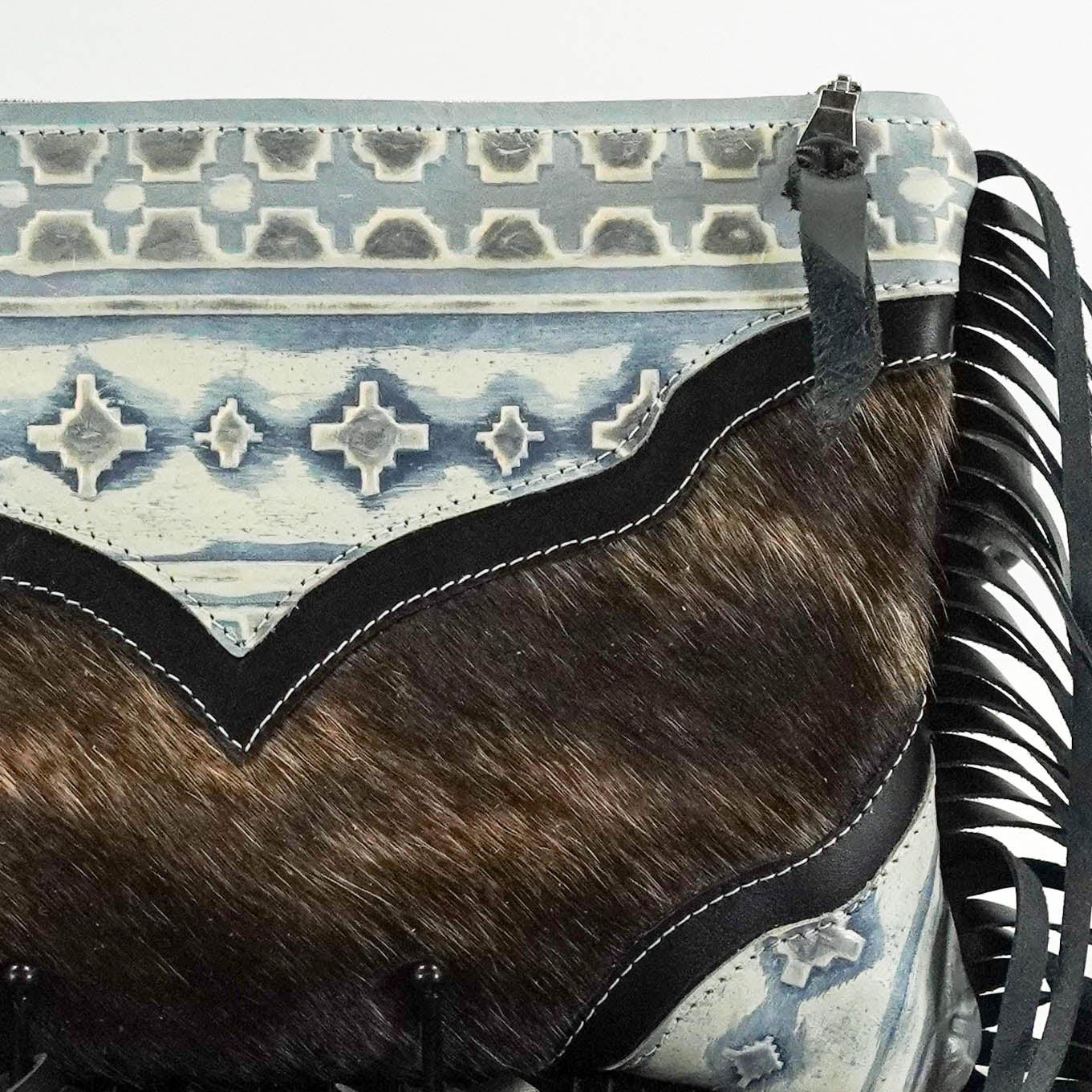 Patsy - Dark Brindle w/ Royston Navajo-Patsy-Western-Cowhide-Bags-Handmade-Products-Gifts-Dancing Cactus Designs