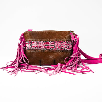 Patsy - Longhorn w/ Barbie Croc-Patsy-Western-Cowhide-Bags-Handmade-Products-Gifts-Dancing Cactus Designs