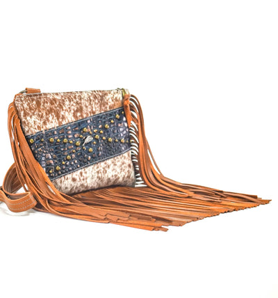 Patsy - Longhorn w/ Midnight Croc-Patsy-Western-Cowhide-Bags-Handmade-Products-Gifts-Dancing Cactus Designs
