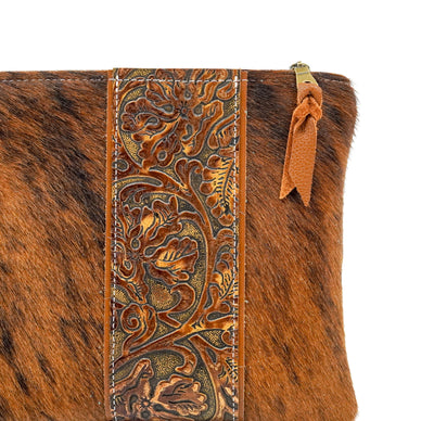 Patsy - Red Brindle w/ Wyoming Tool-Patsy-Western-Cowhide-Bags-Handmade-Products-Gifts-Dancing Cactus Designs