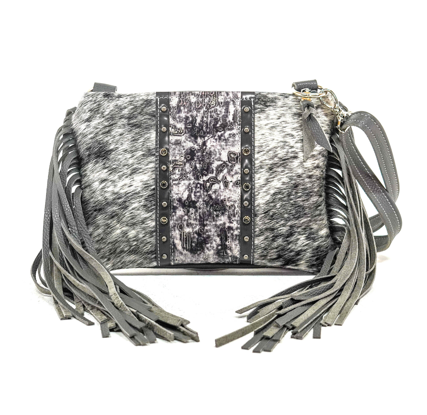 Patsy - Salt/Pepper w/ Smokeshow Driftwood-Patsy-Western-Cowhide-Bags-Handmade-Products-Gifts-Dancing Cactus Designs