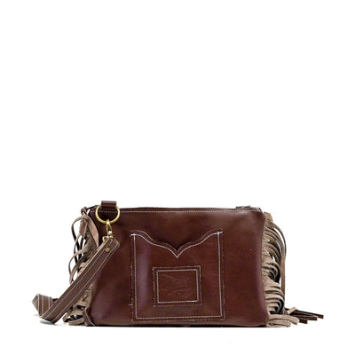 Patsy - Tricolor w/ Coffee Leather-Patsy-Western-Cowhide-Bags-Handmade-Products-Gifts-Dancing Cactus Designs