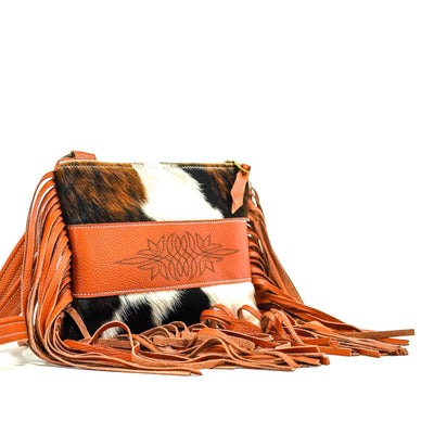Patsy - Tricolor w/ Engraving-Patsy-Western-Cowhide-Bags-Handmade-Products-Gifts-Dancing Cactus Designs