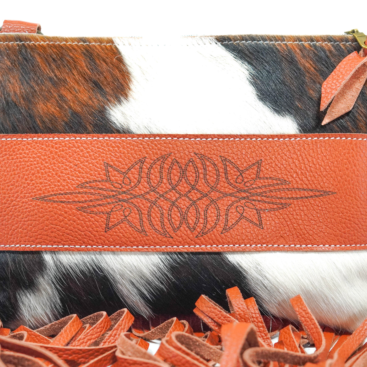 Patsy - Tricolor w/ Engraving-Patsy-Western-Cowhide-Bags-Handmade-Products-Gifts-Dancing Cactus Designs