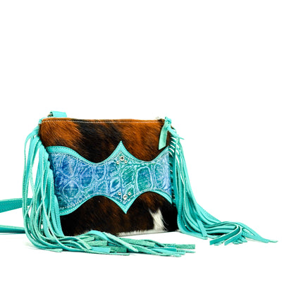 Patsy - Tricolor w/ Mermaid Turtoise-Patsy-Western-Cowhide-Bags-Handmade-Products-Gifts-Dancing Cactus Designs