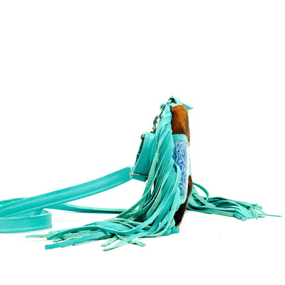 Patsy - Tricolor w/ Mermaid Turtoise-Patsy-Western-Cowhide-Bags-Handmade-Products-Gifts-Dancing Cactus Designs
