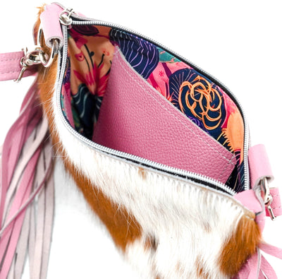 Patsy - Tricolor w/ No Embossed-Patsy-Western-Cowhide-Bags-Handmade-Products-Gifts-Dancing Cactus Designs