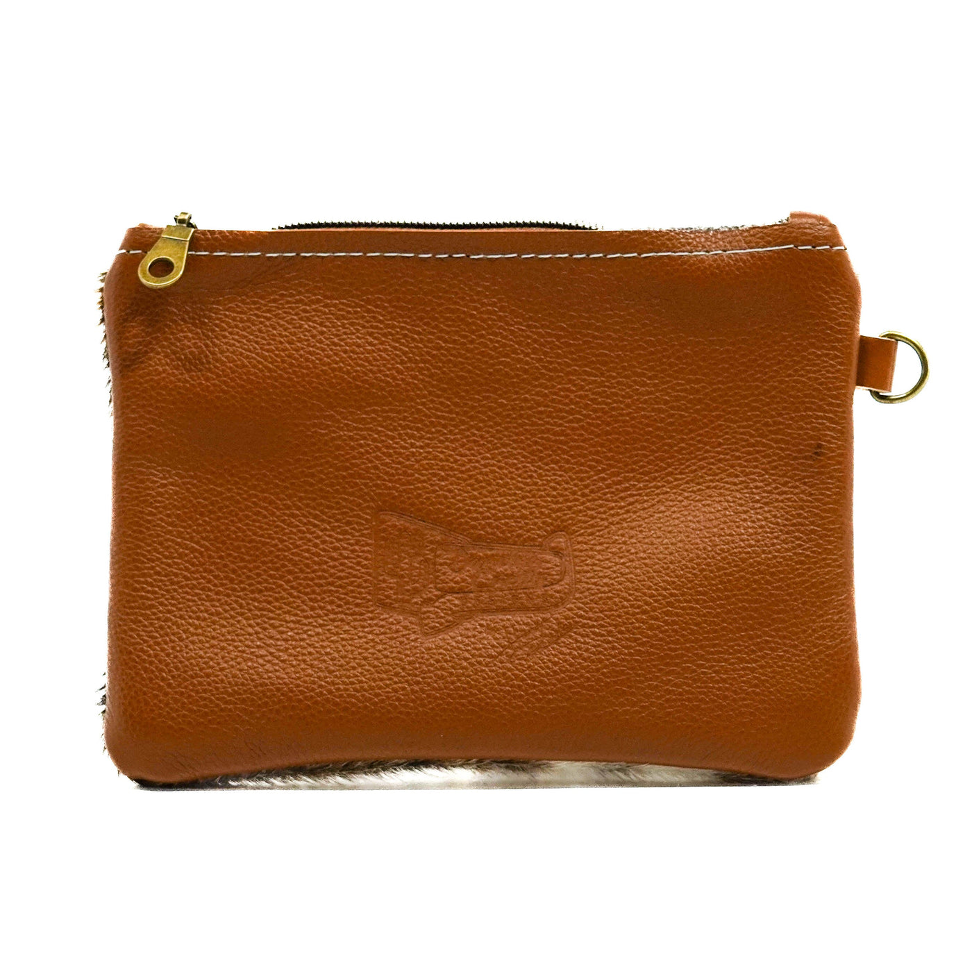Purse Organizer - Brindle w/ Wyoming Tool-Purse Organizer-Western-Cowhide-Bags-Handmade-Products-Gifts-Dancing Cactus Designs