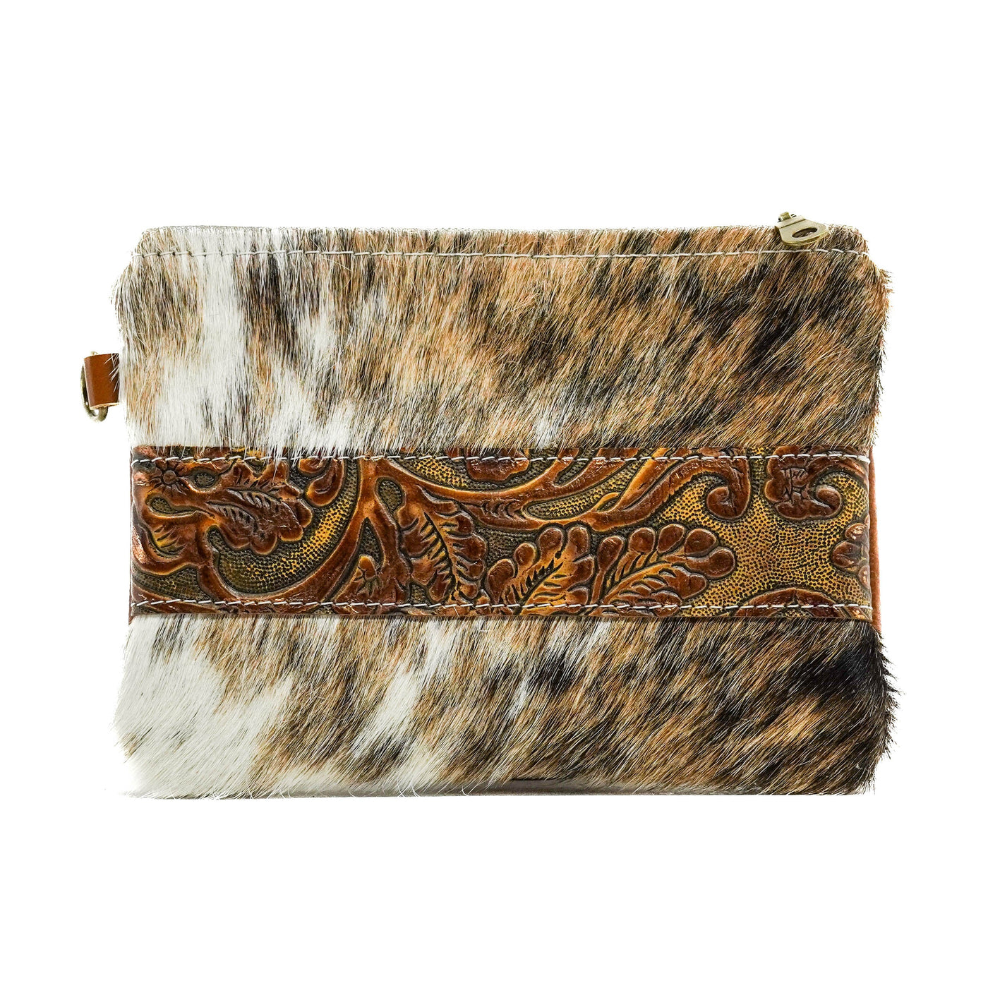 Purse Organizer - Brindle w/ Wyoming Tool-Purse Organizer-Western-Cowhide-Bags-Handmade-Products-Gifts-Dancing Cactus Designs