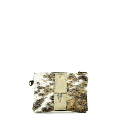 Purse Organizer - Dapple w/ Ghost Skulls-Purse Organizer-Western-Cowhide-Bags-Handmade-Products-Gifts-Dancing Cactus Designs
