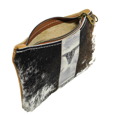 Purse Organizer - Dapple w/ Smoke Show Skulls-Purse Organizer-Western-Cowhide-Bags-Handmade-Products-Gifts-Dancing Cactus Designs